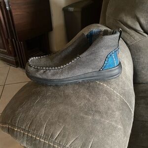 Hey Dude Gray and Blue Ankle Boots